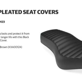 ORIGINAL BLACK PLEATED SEAT COVER REBORN STANDARD ( BULLET MERI JAAN) 