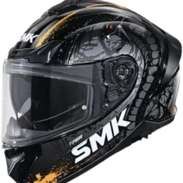 SMK TYPHOON WITH REPTILE GRAPHIC HELMET