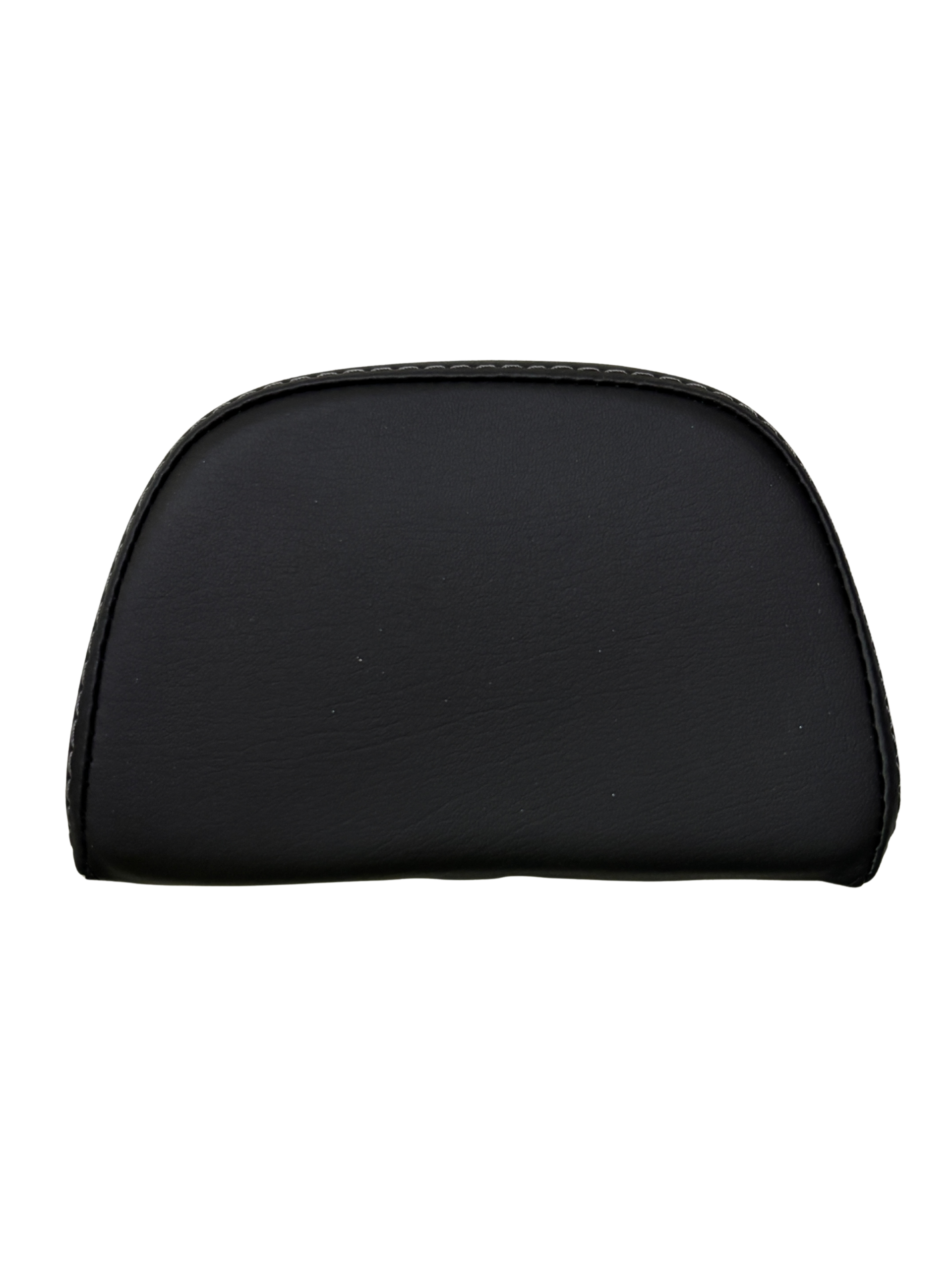 d65b9eb7-17e1-40f8-af58-b7020f65dc86 - laxmiautocare.com Top curved edge of a black leather bag with visible white stitching against a black background.