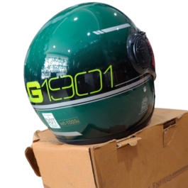 OPEN FACE JET OF NEO DAPPER GREEN HELMET XL SIZE