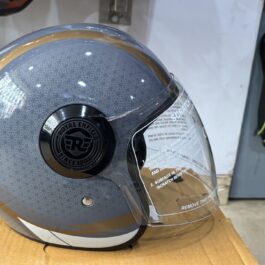 COPTER HELMET OPEN FACE GREY GOLDEN L SIZE