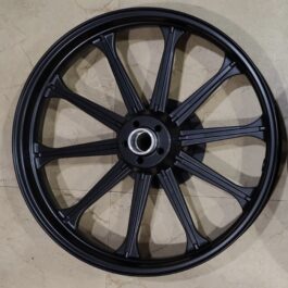 FULL BLACK HARLEY 10 SPOKES FOR REBORN SINGLE DISC