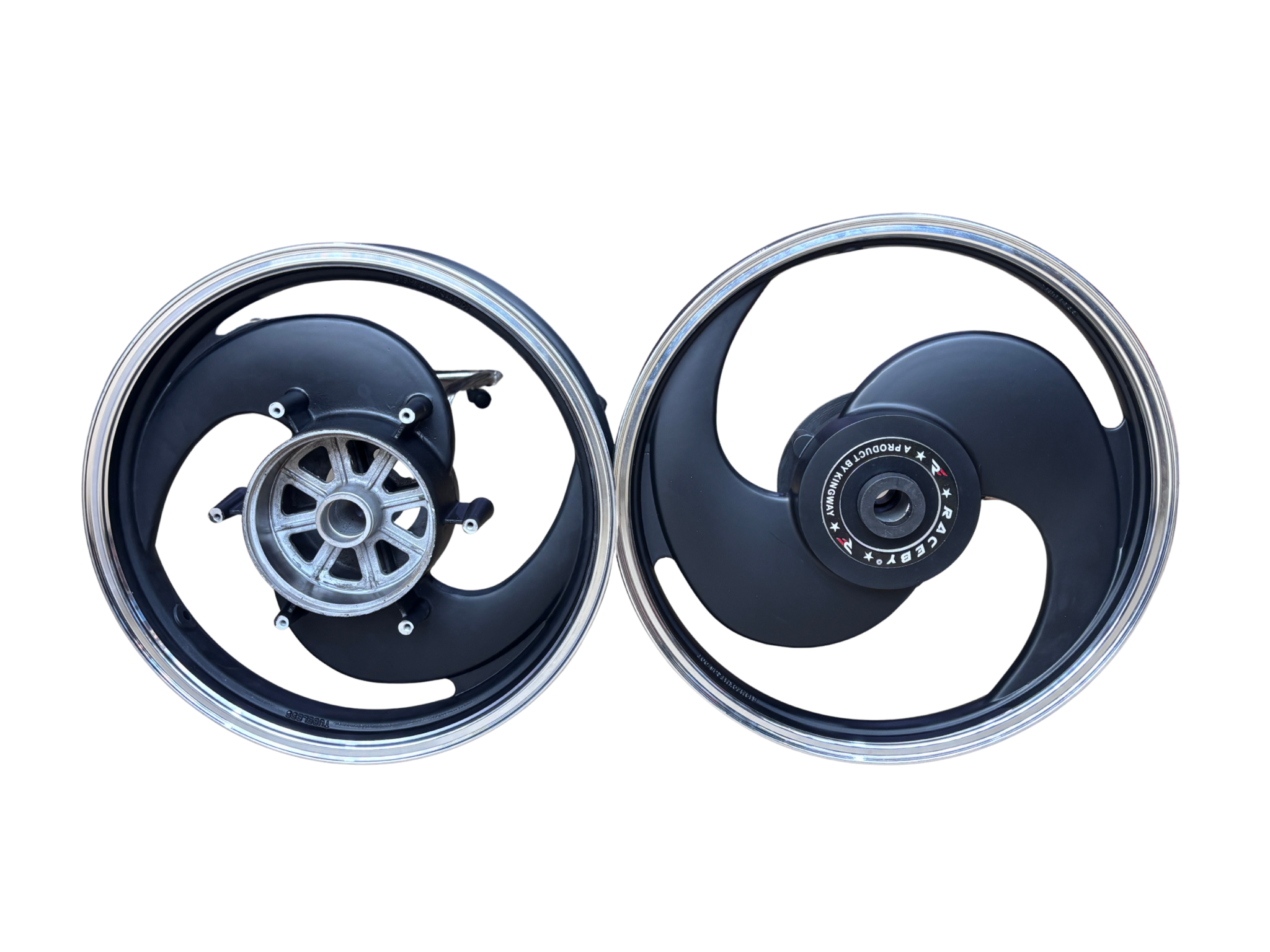Big Disc Rims BIG S BLACK ALLOY WHEELS FOR REBORN SINGLE DISC / BATTALION ...