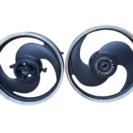 BIG S BLACK ALLOY WHEELS FOR REBORN SINGLE DISC / BATTALION