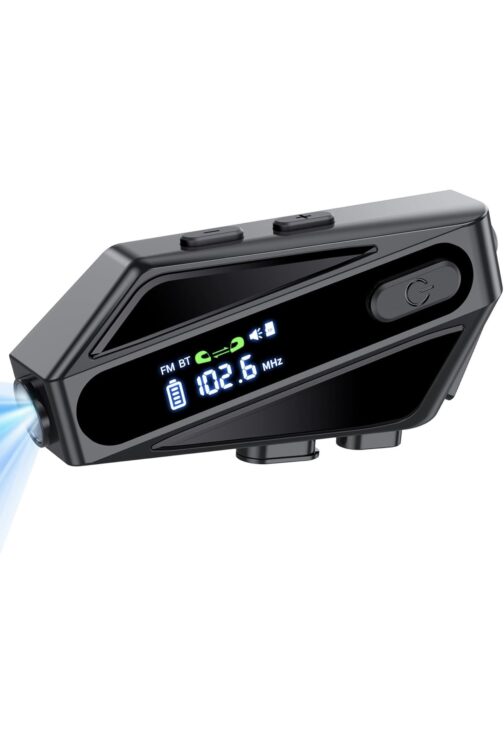 EDYELL C6 BLUETOOTH INTERCOM WITH TORCH LIGHT AND FM - laxmiautocare.com
