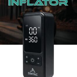 SIMTAC PORTABLE TYRE INFLATOR 6000 MAH WITH BLACK BUTTONS